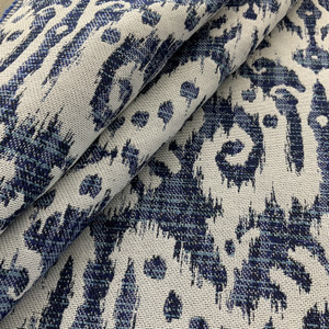 Richloom Solarium Outdoor Jacquard Jeness Lapis | Very Lightweight Outdoor, Jacquard Fabric | Home Decor Fabric | 54" Wide