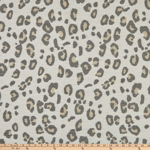 Richloom Fortress Clear Tabby Chenille Woven Pewter | Home Decor Fabric | 54" Wide