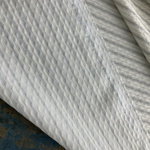 Richloom Solarium Diamond Tech Ticking Outdoor Pewter | Medium Weight Outdoor Fabric | Home Decor Fabric | 54" Wide