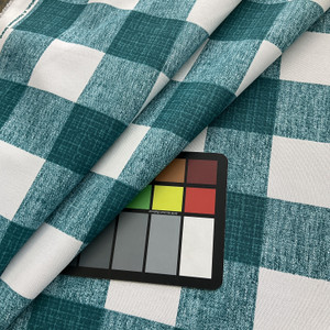 Richloom Solarium Patterson Outdoor Peacock | Polyester Outdoor Fabric | Home Decor Fabric | 54" Wide