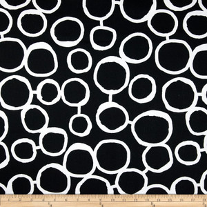 Premier Prints Freehand Black/White | Home Decor / Drapery Fabric | Medium Weight | 54" Wide | By the Yard
