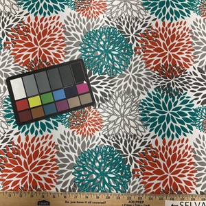 Premier Prints Indoor/Outdoor Blooms Pacific | Medium Weight Outdoor Fabric | Home Decor Fabric | 54" Wide