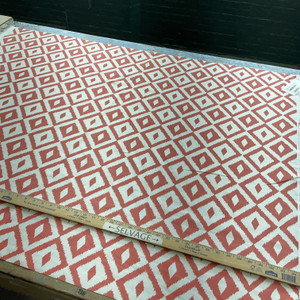 Terrasol Indoor/Outdoor Aztec Inspired Coral | Medium Weight Outdoor Fabric | Home Decor Fabric | 54" Wide