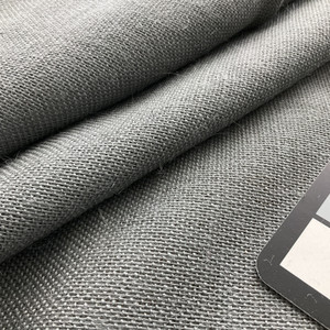 60" Sultana Burlap Smoke Charcoal | Medium/Heavyweight Burlap Fabric | Home Decor Fabric | 60" Wide