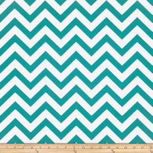 Premier Prints Indoor/Outdoor Zig Zag Ocean | Medium Weight Outdoor Fabric | Home Decor Fabric | 54" Wide
