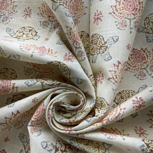 Waverly Mandana Slub Rosewater | Medium Weight Duck Fabric | Home Decor Fabric | 54" Wide