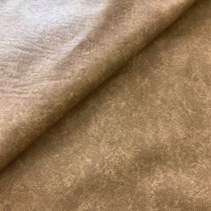 Faux Leather Buffalo Camel Print | Heavyweight Faux Leather Fabric | Home Decor Fabric | 54" Wide