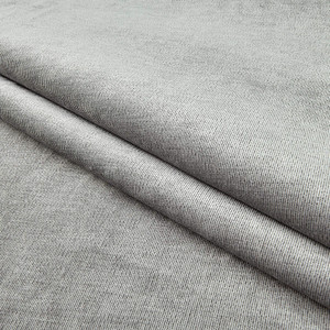 Eroica Milano Velvet Silver | Medium Weight Velvet Fabric | Home Decor Fabric | 54" Wide