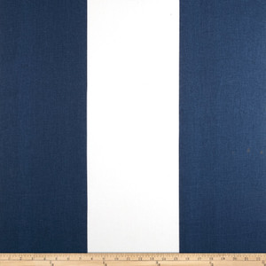 Premier Prints Kaitlin Stripe Premier Navy | Medium Weight Duck Fabric | Home Decor Fabric | 54" Wide