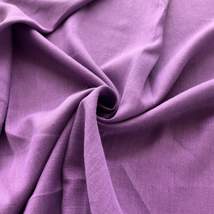 European 100% Washed Linen Purple | Home Decor Fabric | 56" Wide