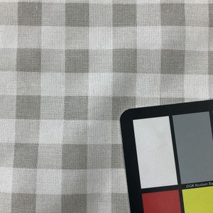 Premier Prints Plaid French Grey Twill | Lightweight Twill Fabric | Home Decor Fabric | 54" Wide