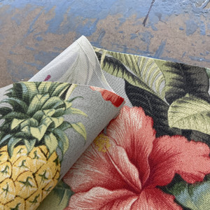 Tommy Bahama Indoor/Outdoor Beach Bounty Tangelo | Medium Weight Outdoor Fabric | Home Decor Fabric | 54" Wide