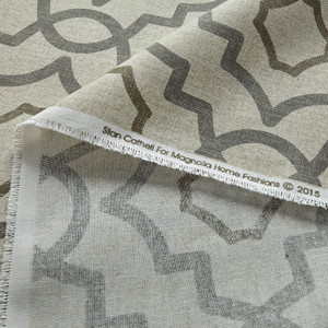 Magnolia Home Fashions Talbot Metal | Medium Weight Duck Fabric | Home Decor Fabric | 54" Wide