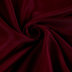 120" Sheer Voile Burgundy | Very Lightweight Voile Fabric | Home Decor Fabric | 120" Wide