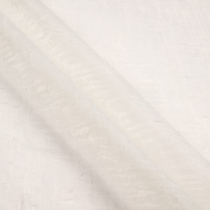 108" Crushed Sheer Voile Ivory | Very Lightweight Voile Fabric | Home Decor Fabric | 108" Wide