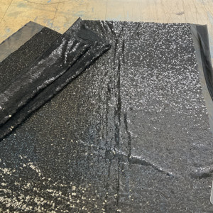 Glitz Sequin & Stretch Mesh Black | Medium Weight Mesh Fabric | Home Decor Fabric | 52" Wide