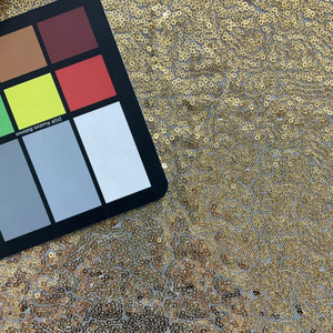 Glitz Sequin & Mesh Creative Gold | Medium Weight Mesh Fabric | Home Decor Fabric | 52" Wide