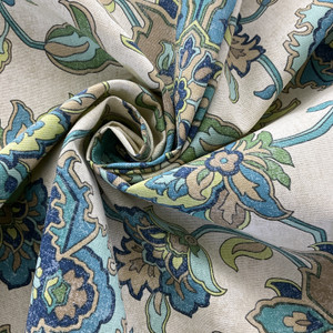 Magnolia Home Fashions Brooklyn Ocean | Medium Weight Duck Fabric | Home Decor Fabric | 54" Wide