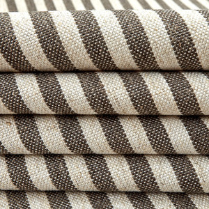 Golding by P/Kaufmann Scout Stripe Coffee | Home Decor Fabric | 55" Wide