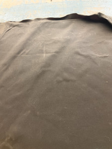 13.7 oz Waxed Army Duck Canvas Chocolate Brown | Very Heavyweight Canvas Fabric | Home Decor Fabric | 60" Wide