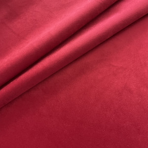72" Velveteen Red | Velveteen Fabric | Home Decor Fabric | 72" Wide