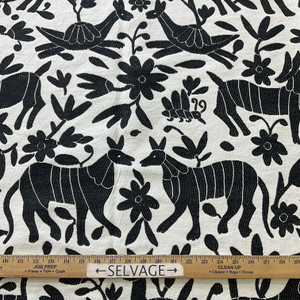 Artistry Fiesta Tribal Jacquard Onyx | Very Heavyweight Jacquard Fabric | Home Decor Fabric | 55" Wide