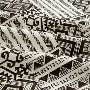 Swavelle Izett Black Spice | Medium Weight Duck Fabric | Home Decor Fabric | 54" Wide