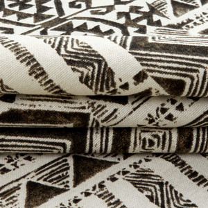 Swavelle Izett Black Spice | Medium Weight Duck Fabric | Home Decor Fabric | 54" Wide