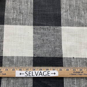 P Kaufmann Check Please Basketweave Thunder | Medium/Heavyweight Jacquard Fabric | Home Decor Fabric | 54" Wide