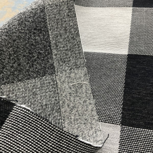 Artistry Buffalo Check Jacquard Black/White | Heavyweight Jacquard Fabric | Home Decor Fabric | 56" Wide