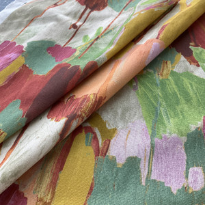 P Kaufmann Basketweave Parkland Springtime | Medium Weight Basketweave Fabric | Home Decor Fabric | 54" Wide