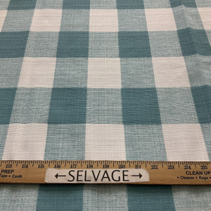 Premier Prints Luxe Outdoor Anderson Aqua | Medium Weight Outdoor, Basketweave Fabric | Home Decor Fabric | 54" Wide