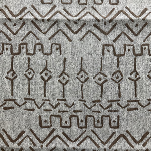 Artistry Mudcloth Yarn-Dyed Jacquard Cognac | Very Heavyweight Jacquard Fabric | Home Decor Fabric | 57" Wide