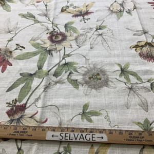 P Kaufmann Country Cottage Linen White Tea | Medium/Heavyweight Linen Fabric | Home Decor Fabric | 54" Wide