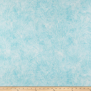 Susan Winget Coastal Living Coral Digital Woven Mint | Lightweight Woven Fabric | Home Decor Fabric | 54" Wide
