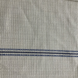 Laura & Kiran Feedsack Stripe Indigo | Heavyweight Basketweave Fabric | Home Decor Fabric | 54" Wide