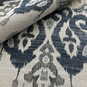 Swavelle Sandoa Chenille Jacquard Pacific | Very Heavyweight Jacquard, Chenille Fabric | Home Decor Fabric | 55" Wide