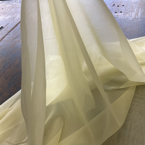 118" Sheer Voile Maize | Very Lightweight Voile Fabric | Home Decor Fabric | 118" Wide