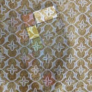 Martha Stewart Bedford Ogee Batiste Gold | Very Lightweight Batiste Fabric | Home Decor Fabric | 62" Wide