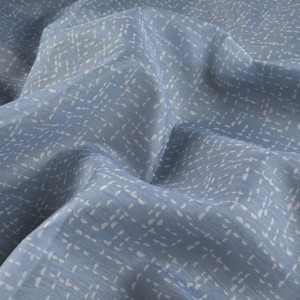 Martha Stewart Perry St Half Moon Batiste Gray | Very Lightweight Batiste Fabric | Home Decor Fabric | 62" Wide