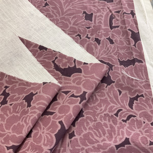 Martha Stewart Skylands Damask Cotton Leenane Plum | Medium Weight Duck Fabric | Home Decor Fabric | 58" Wide