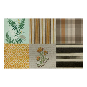 Martha Stewart Bedford 36" Panel Pillow Layout Seagrass Multi | Very Heavyweight Basketweave Fabric | Home Decor Fabric | 55" Wide