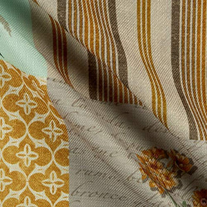 Martha Stewart Bedford 36" Panel Pillow Layout Seagrass Multi | Very Heavyweight Basketweave Fabric | Home Decor Fabric | 55" Wide