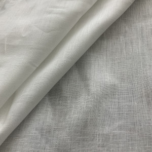 58" Faux Dupioni Silk Snow | Very Lightweight Faux Silk, Dupioni Fabric | Home Decor Fabric | 58" Wide