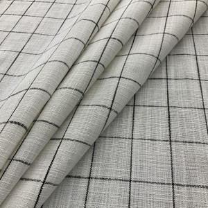 Performance+ Concord Pane Woven Domino | Heavyweight Woven Fabric | Home Decor Fabric | 57" Wide