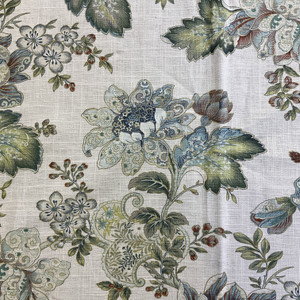 Swavelle Dublique White Tea | Medium/Heavyweight Duck Fabric | Home Decor Fabric | 54" Wide