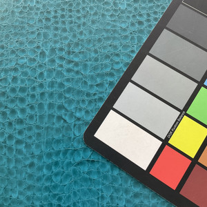 Non-Backed Crocodile Faux Leather Turquoise | Very Heavyweight Vinyl Fabric | Home Decor Fabric | 54" Wide