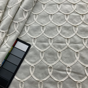 Waverly Penelope Embroidered Cloud | Medium/Heavyweight Woven Fabric | Home Decor Fabric | 54" Wide