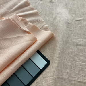 Cantaloupe European 100% Washed Linen Cantalope | Medium Weight Linen Fabric | Home Decor Fabric | 56" Wide