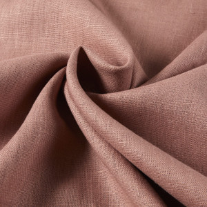 European 100% Washed Linen Deep Wine | Medium Weight Linen Fabric | Home Decor Fabric | 56" Wide